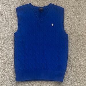 Polo by Ralph Lauren V-Neck Sweater Vest in Royal Blue